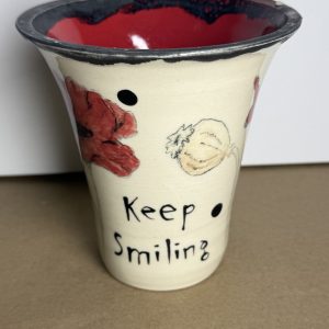 Keep Smiling vase